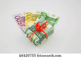 egy, csomag, eingwickelt, alatt, pénz