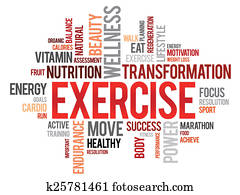 EXERCISE word cloud EXERCISE word cloud