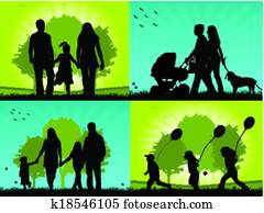 Family - four images