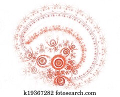 Drawing of White heart surrounded by tiny hearts eam0043 - Search