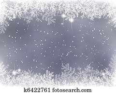 inverno, fundo, com, decoração natal