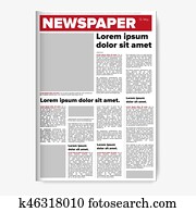 Newspaper layout vector Newspaper layout vector