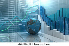 stock market, abstrakt, hintergrund