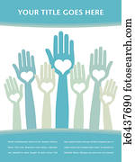 amando, mãos, design.