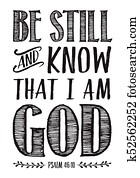 Be Still and Know that I am God Bible Scripture Poster Be Still and Know that I am God Bible Scripture Poster