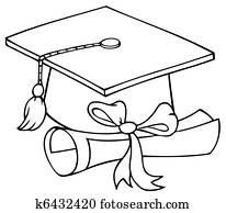 Graduate Cap With Diploma Graduate Cap With Diploma