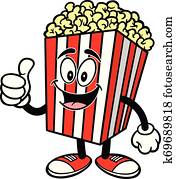 Popcorn with Thumbs Up Popcorn with Thumbs Up