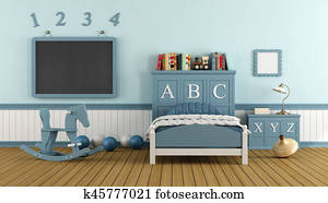 Retro child bedroom Retro child bedroom