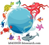 sea life card