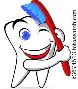 Tooth and brush Tooth and brush