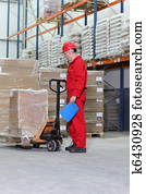 worker & hand powered pallet jack