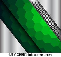 abstrakt, hintergrund, grün, mosaik