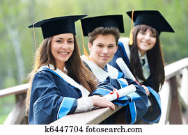 happy graduation students