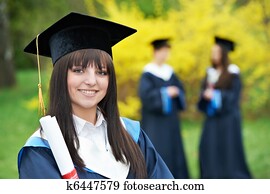 happy graduation students