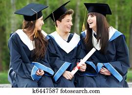 happy graduation students