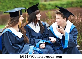 happy graduation students