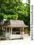 Jungle beach hut.