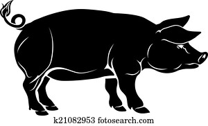 schwein, abbildung schwein, abbildung