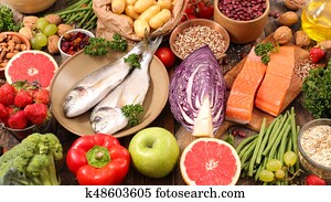 selection of healthy food selection of healthy food