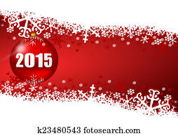 2015 new years illustration with christmas ball 2015 new years illustration with christmas ball