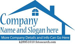 bienes raíces, logotipo