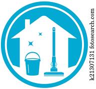 cleaning house icon cleaning house icon