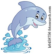 Happy jumping dolphin Happy jumping dolphin