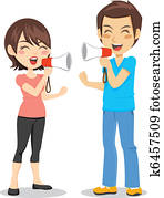 Megaphone Couple