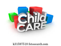 puericultura, palavra, 3d, conceito