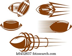 rugby, und, football, maskottchen rugby, und, football, maskottchen