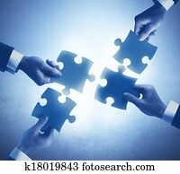 Teamwork and integration concept