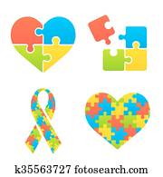 autism, 意識, 符號