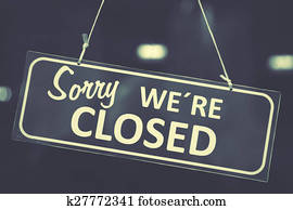 Closed sign Closed sign