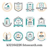 jurist, logo, sätta