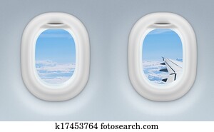 two airplane or jet windows two airplane or jet windows
