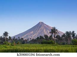 Vulcano Mount Mayon in the Philippines