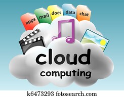 Cloud computing concept Cloud computing concept