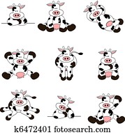cute, vaca, jogo