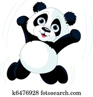 feliz, panda