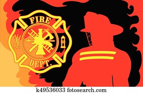 Fire Department With Fireman Fire Department With Fireman