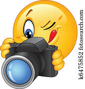 fotoapperat, emoticon fotoapperat, emoticon