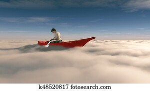 Man in a boat Man in a boat