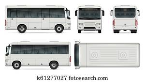 Download Yellow Bus Vector Template Clipart K61619531 Fotosearch PSD Mockup Templates