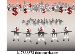 People holding hands to build a brand and generate money