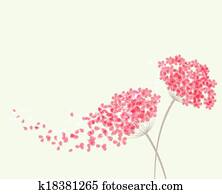 Romantic background with flowers hydrangea Romantic background with flowers hydrangea