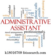 Administrative Assistant Word Cloud Concept