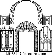 Entrance Gate Door Fence Vintage Entrance Gate Door Fence Vintage