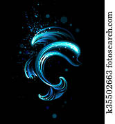 Glowing Dolphin Glowing Dolphin