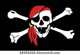 Jolly Rodger pirate flag
