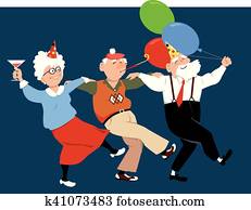 Seniors celebrate holidays Seniors celebrate holidays